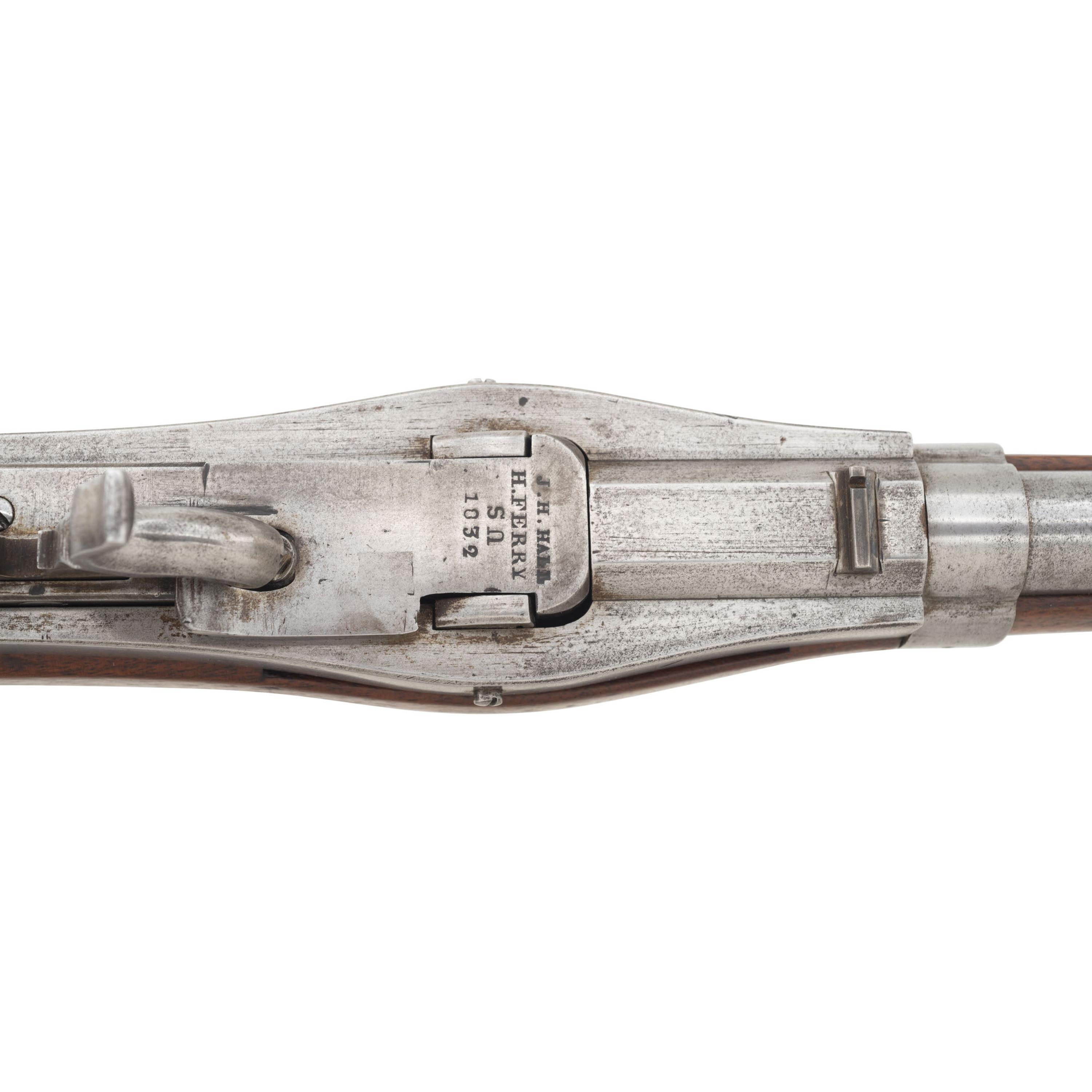 Hall Rifle Dated 1832 Converted to Percussion