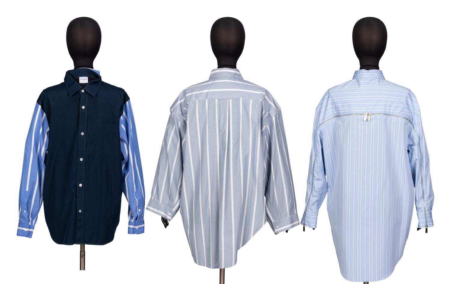 Vetements & Off-White, Three Striped Shirts