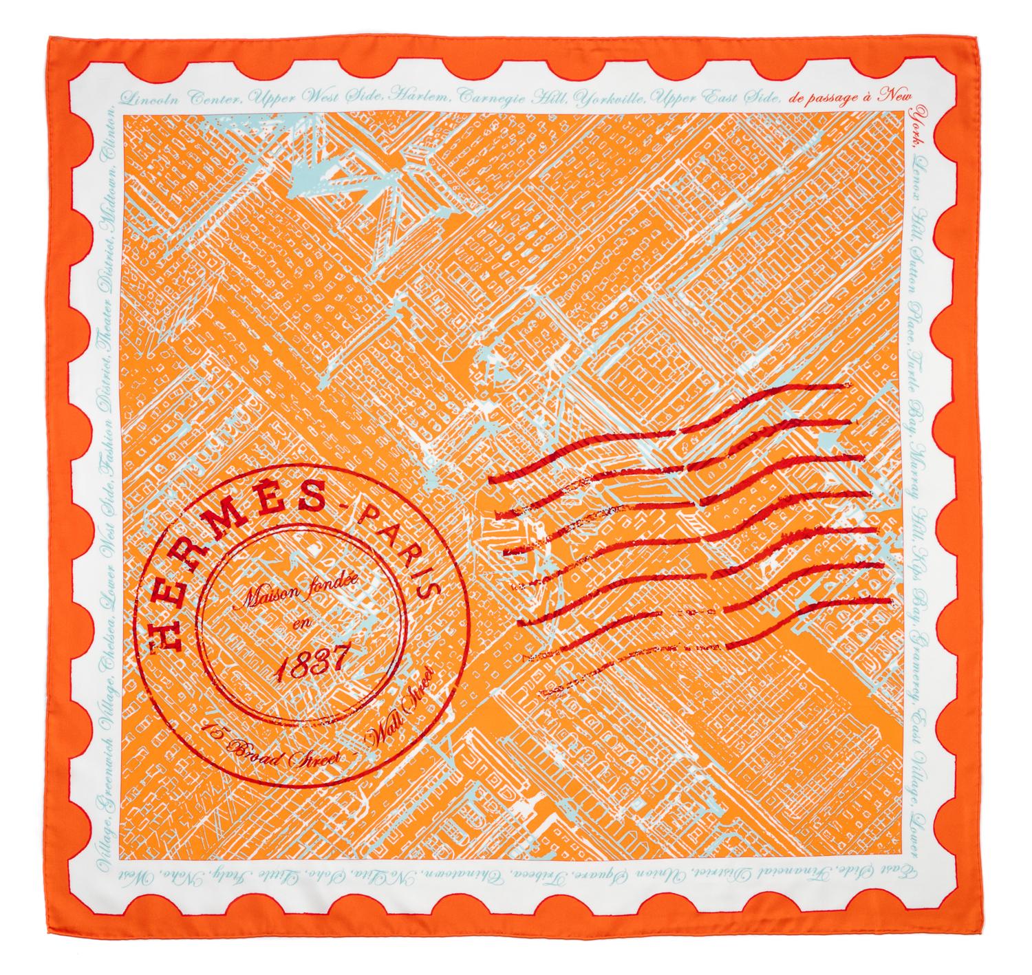 An Hermes 90cm Silk Scarf, 36"x36".