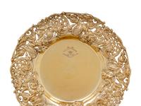 A Set of Eleven American Silver-Gilt Reticulated Plates