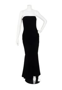 Christian Dior Haute Couture Velvet Strapless Evening Dress, Fall/Winter 1987/88
