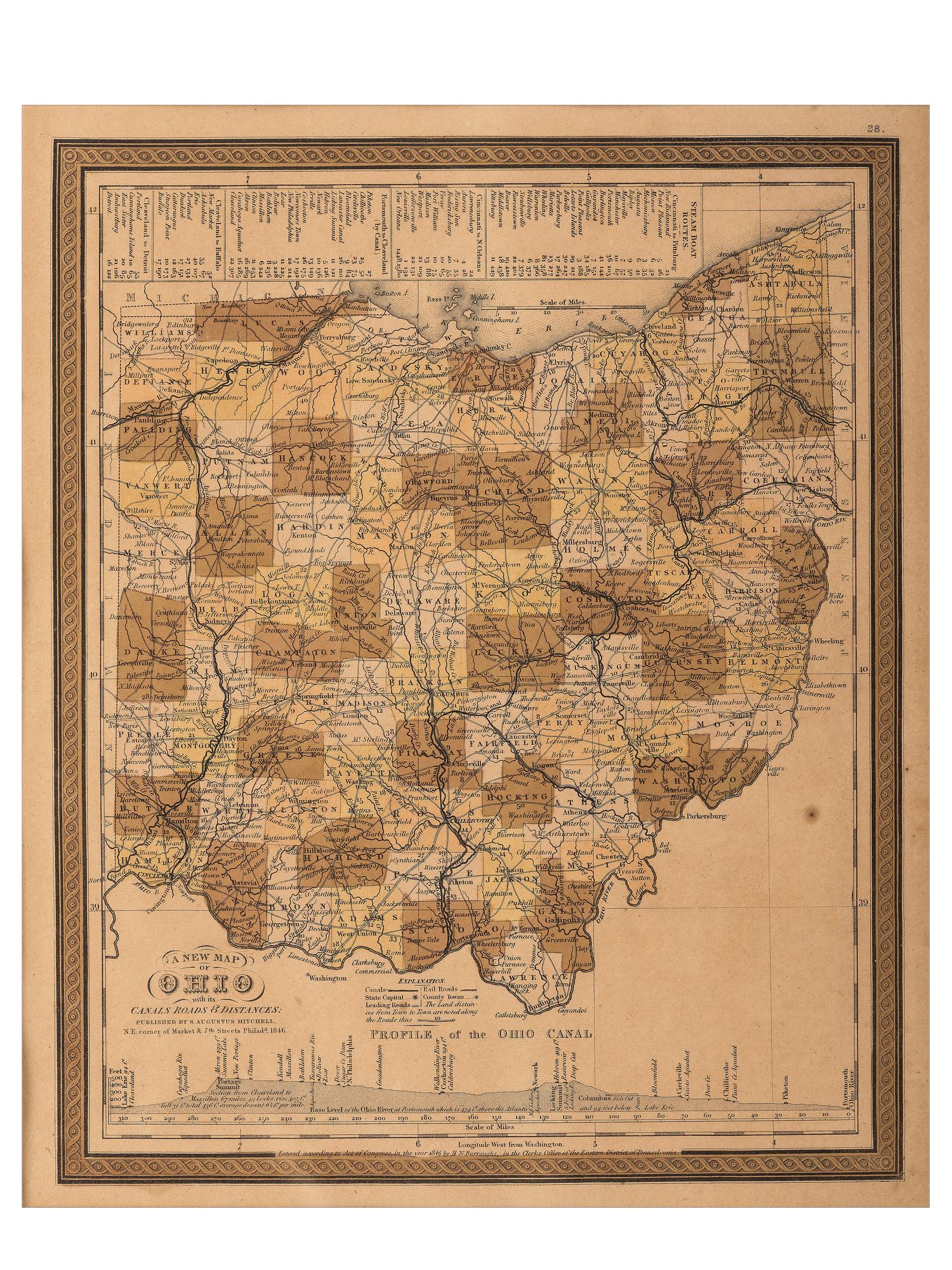 [OHIO]. A group of Ohio-related manuscripts and ephemera, including: