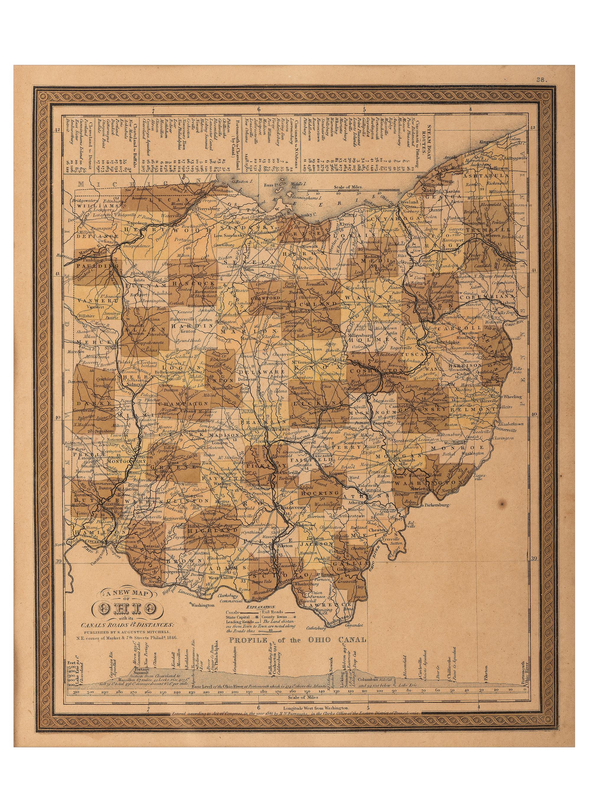 [OHIO]. A group of Ohio-related manuscripts and ephemera, including: