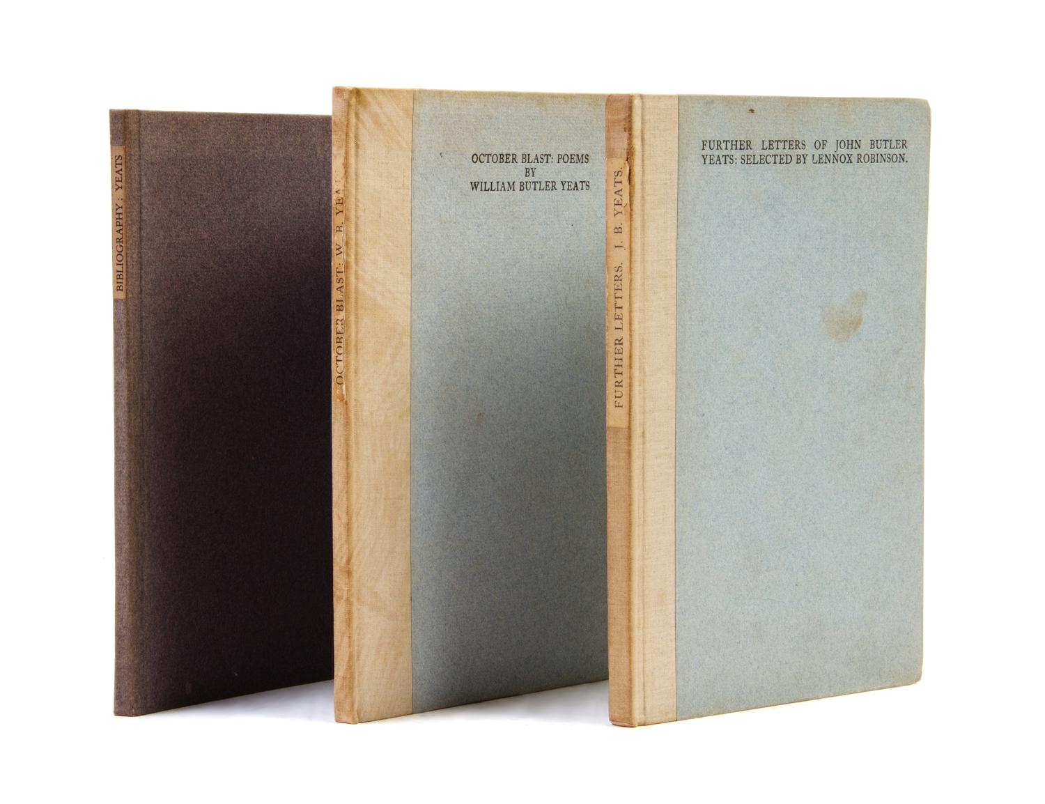 (POETRY) YEATS, WILLIAM BUTLER. October Blast: Poems. Dublin, 1927. With 2 other copies.