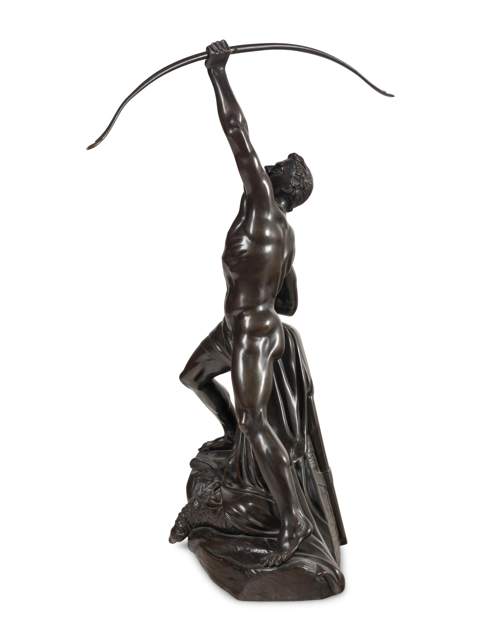 A Coalbrookdale Bronze Figure of The Eagle Slayer