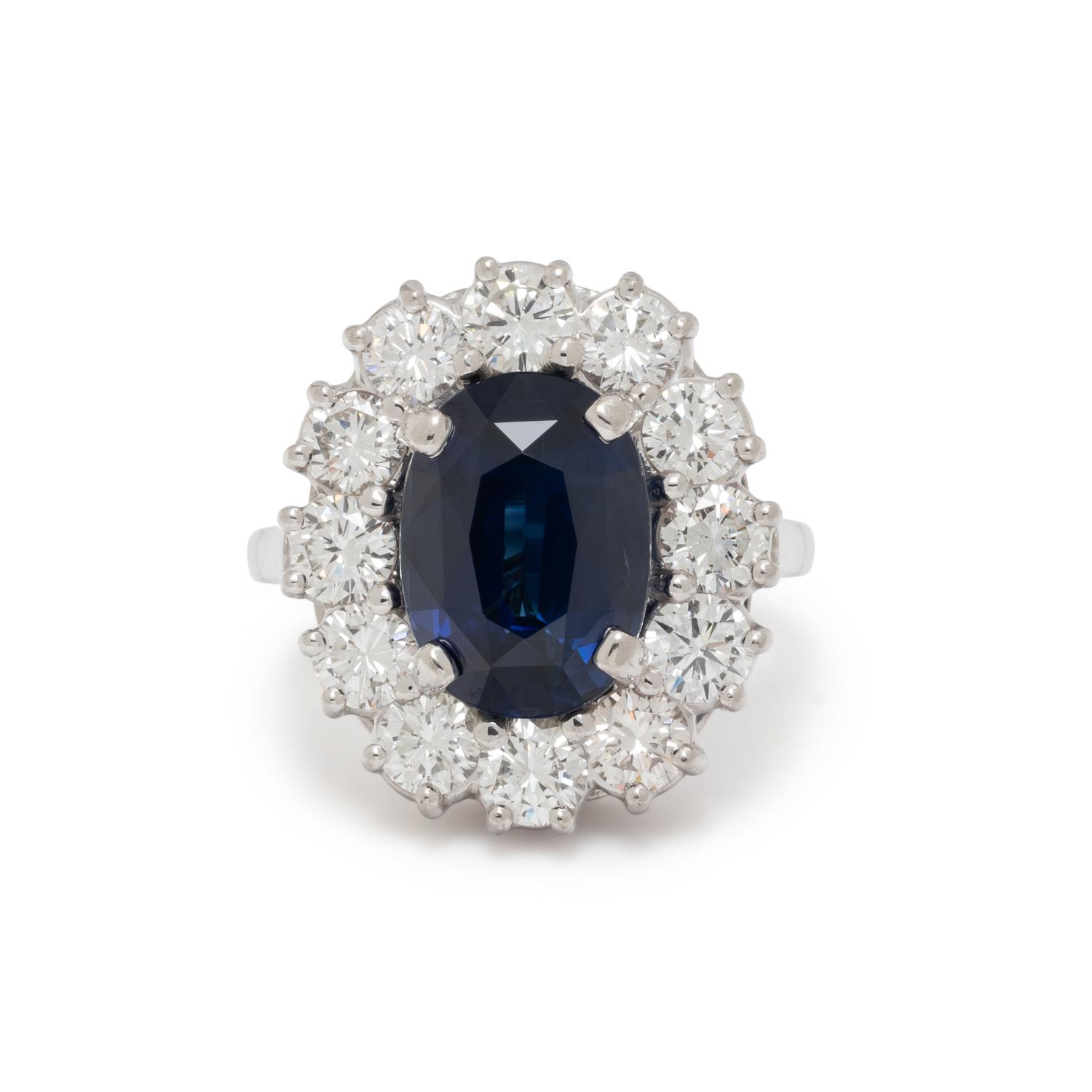 SAPPHIRE AND DIAMOND CONVERTIBLE RING PENDANT