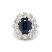 SAPPHIRE AND DIAMOND CONVERTIBLE RING PENDANT
