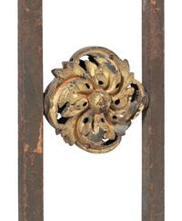 An Italian Wrought-Iron Marble-Top Console Table