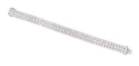 An Art Deco Platinum and Diamond Bracelet, 19.40 dwts.