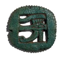 An Egyptian Faience Plaque with the Eye of Horus