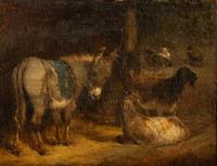 Untitled (Animals in Stable)