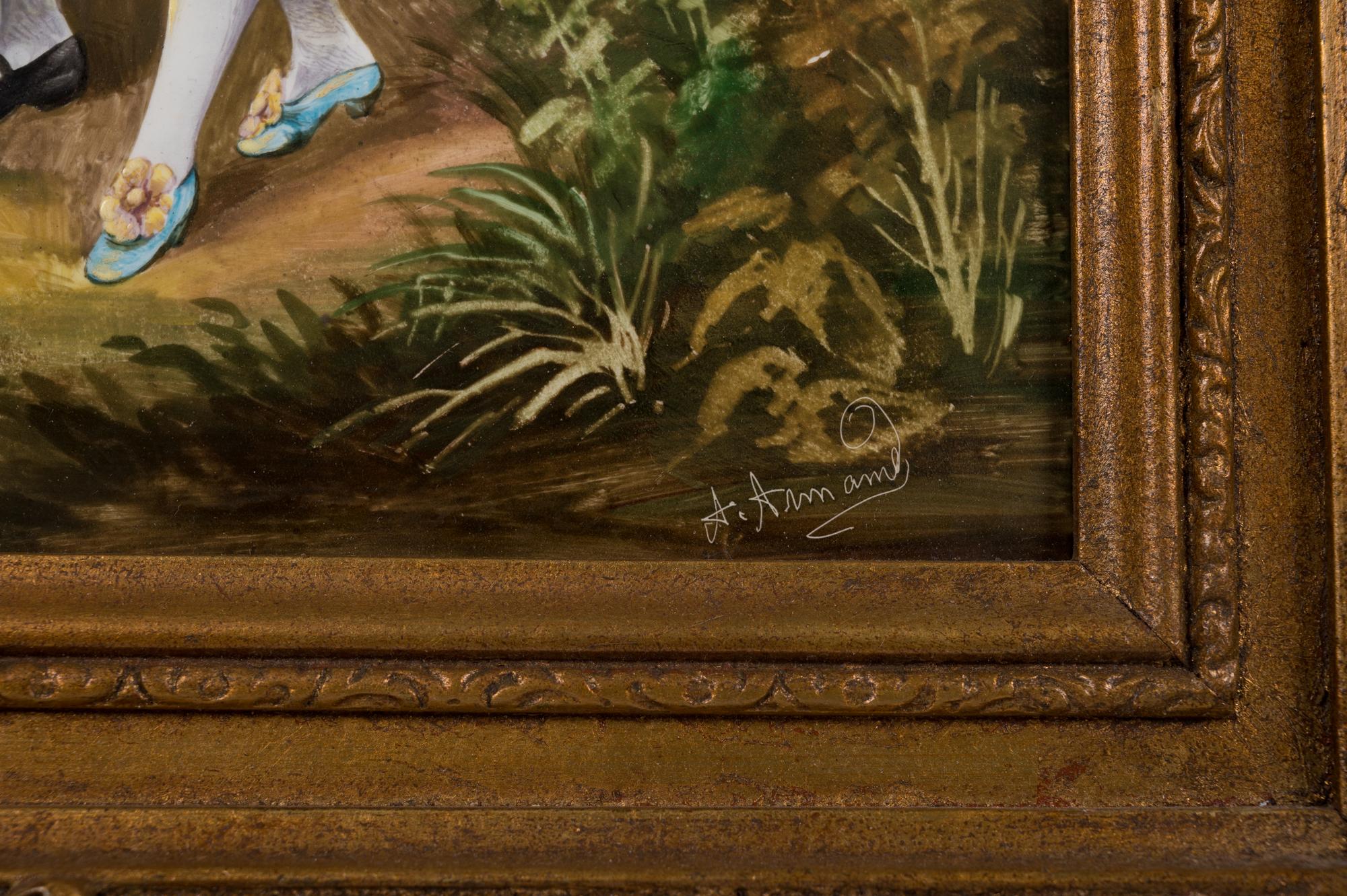 A Continental Porcelain Plaque