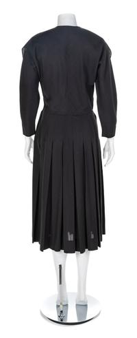 Claire McCardell Black Cotton Dress, 1950s No size label