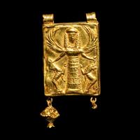 A Greek Gold Pendant with the Mistress of Animals