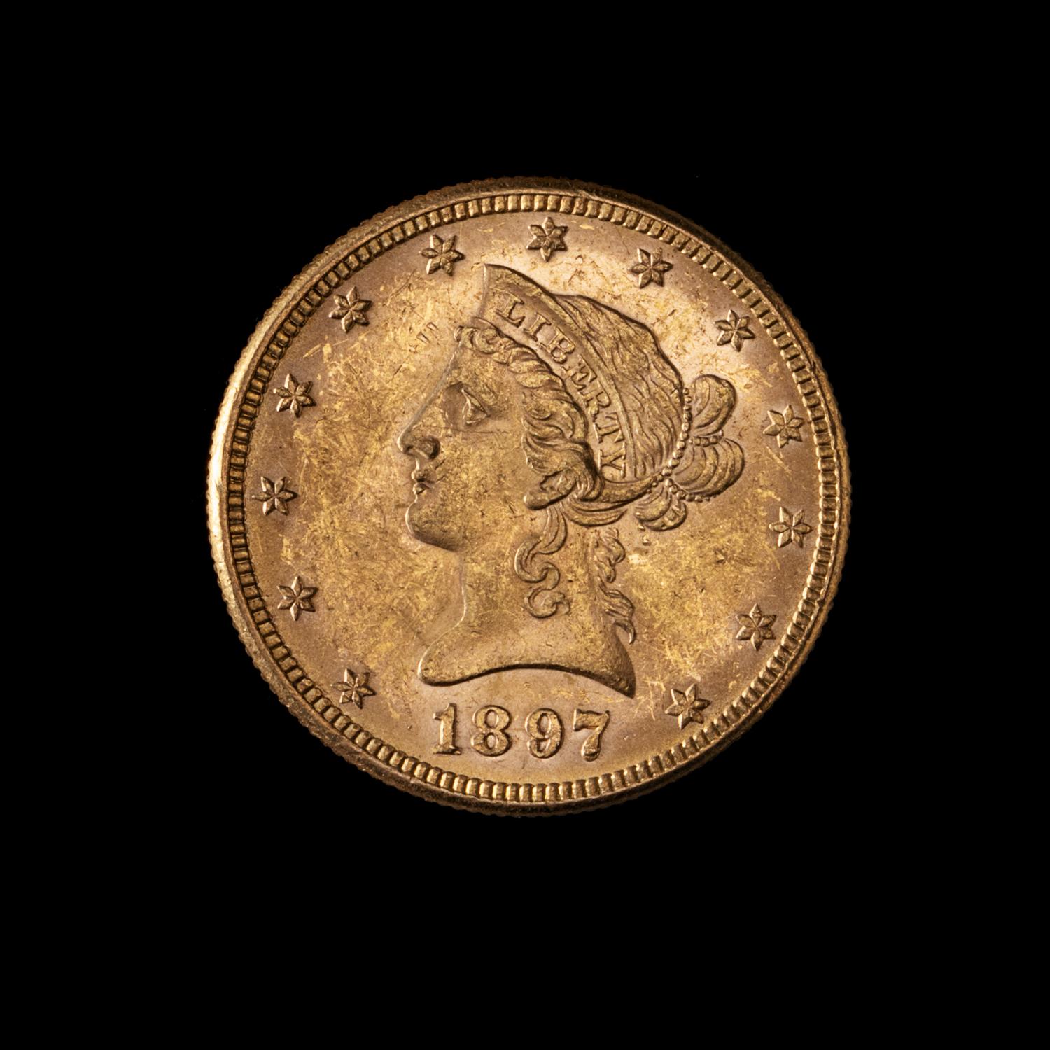 A United States 1897 Liberty Head $10 Gold Coin