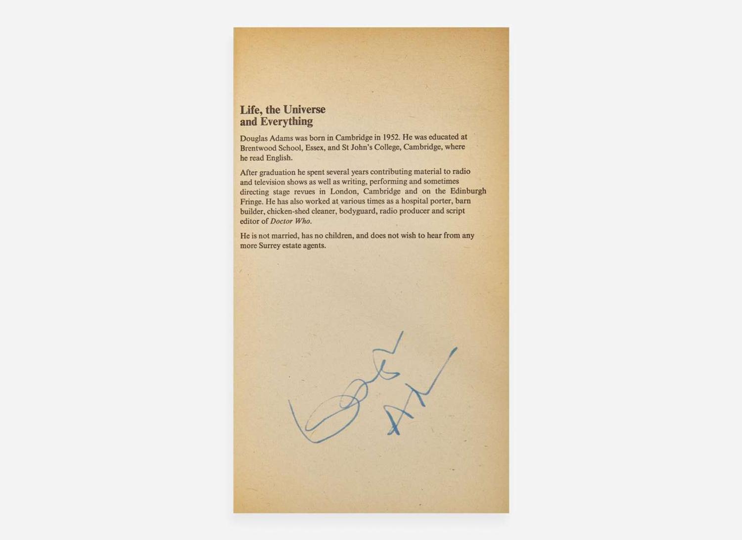 [Literature] Adams, Douglas: The Hitch Hiker's Guide to the Galaxy Series