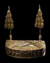 A Sino-Tibetan Gilt Bronze Kapala, 20th Century 近代 銅鎏金嘎巴拉碗