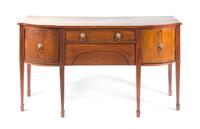 A George III Style Mahogany Sideboard, Height 36 1/4 x width 66 x depth 22 inches.