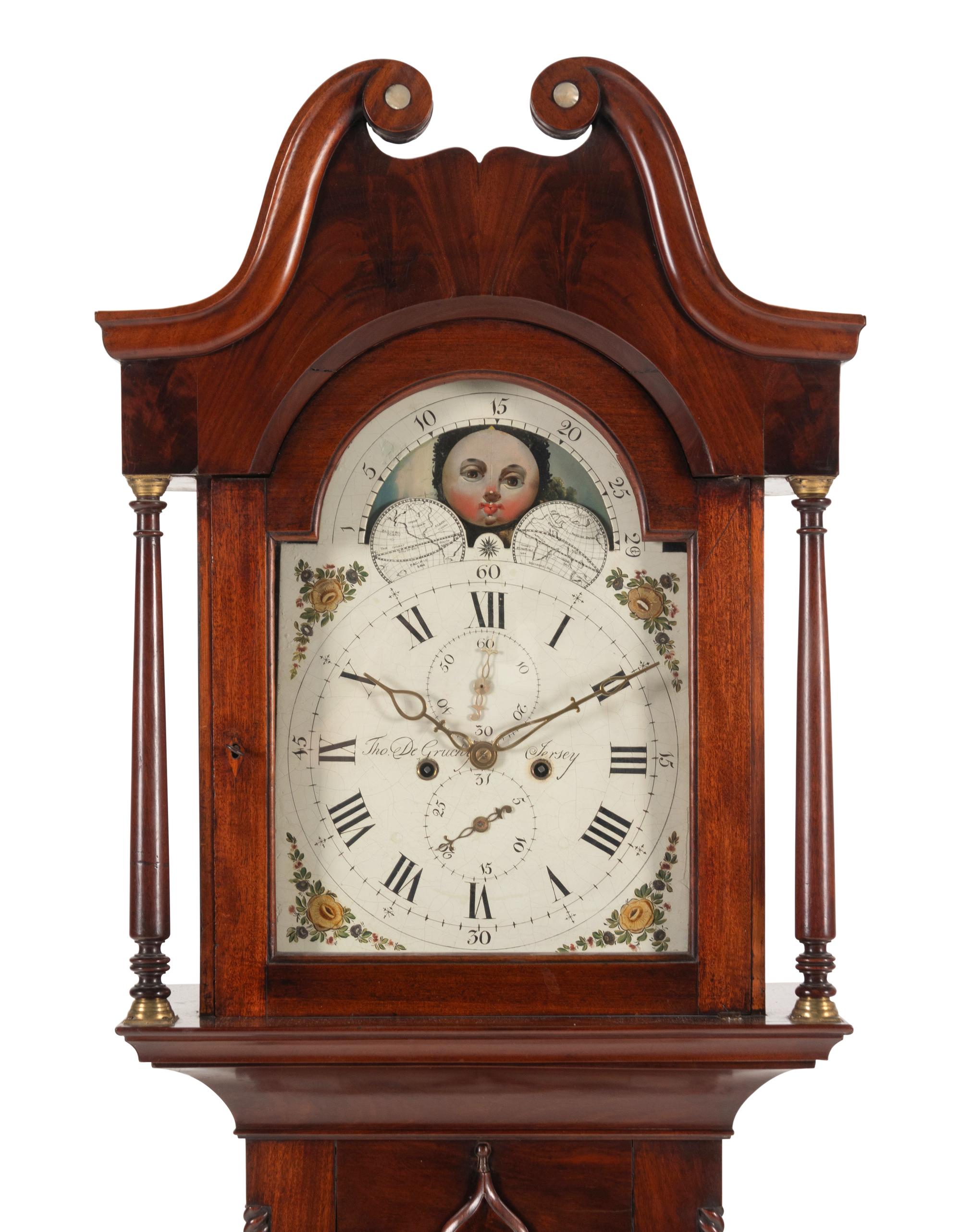 A George IV Mahogany Tall Case Clock