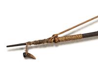 Two Polynesian Bows and a Carved Wood Sheath