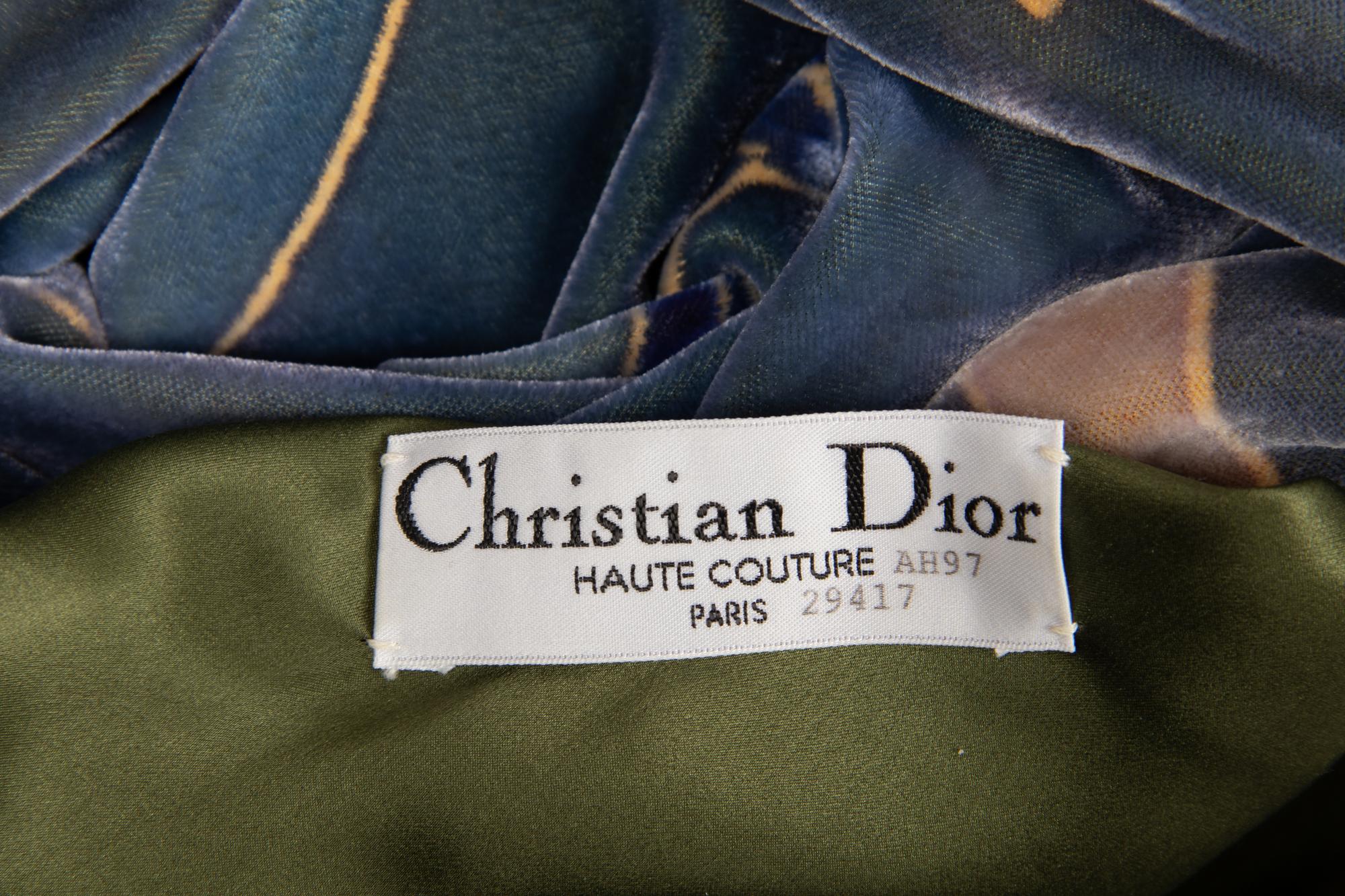 Christian Dior Haute Couture Velvet Jacket and Dress, Autumn/Winter 1997