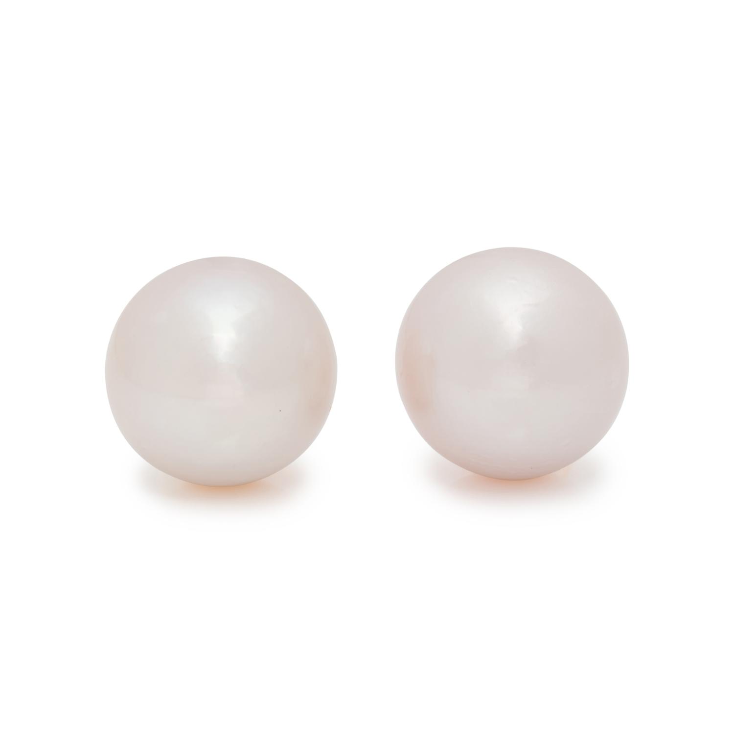 CULTURED SOUTH SEA PEARL STUD EARRINGS