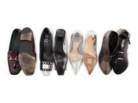 Four Pairs of Designer Shoes: One Roger Vivier, One Christian Dior, Two Gucci, 2000s