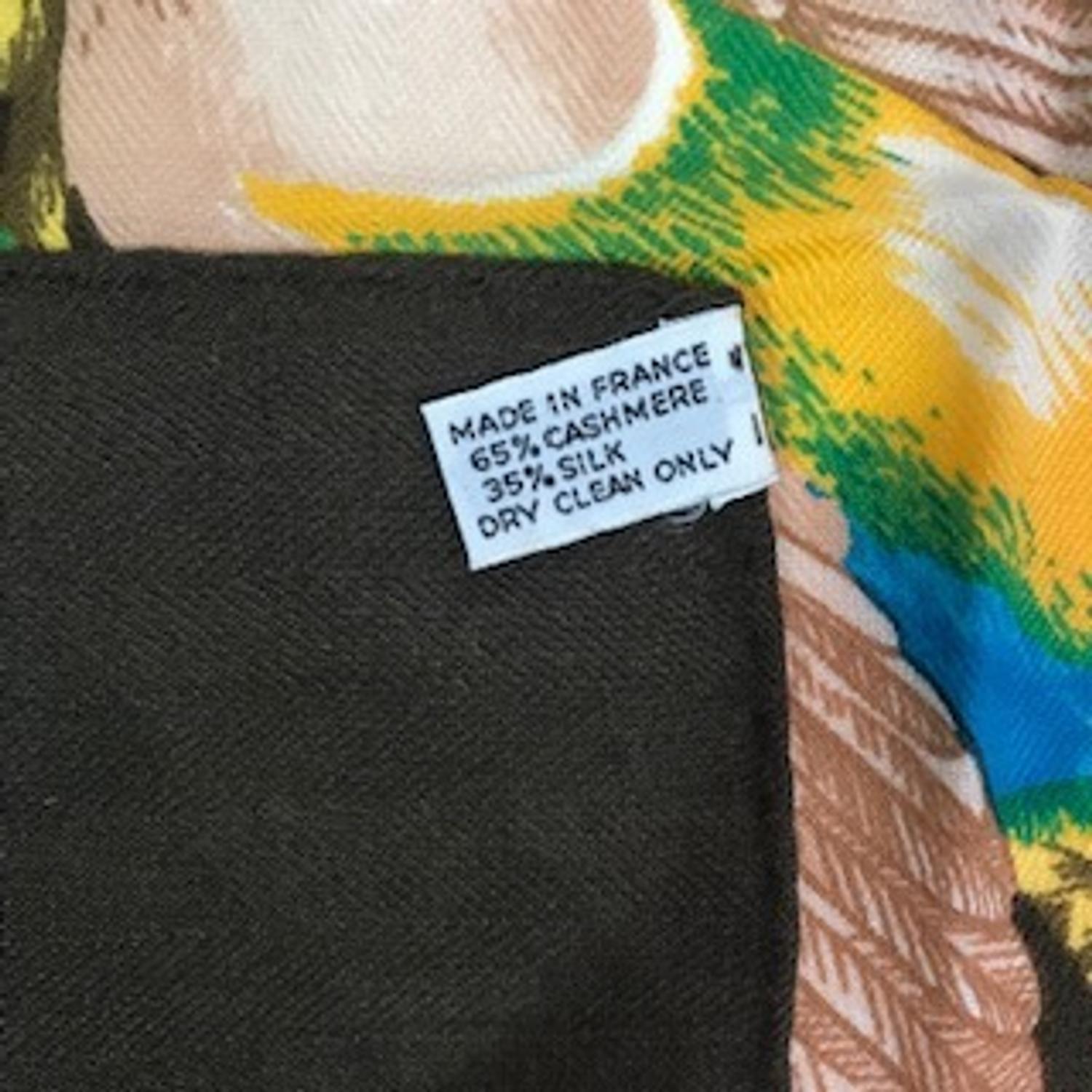 Hermès 140cm Silk Cashmere Shawl