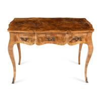 An Italian Olivewood Library Table