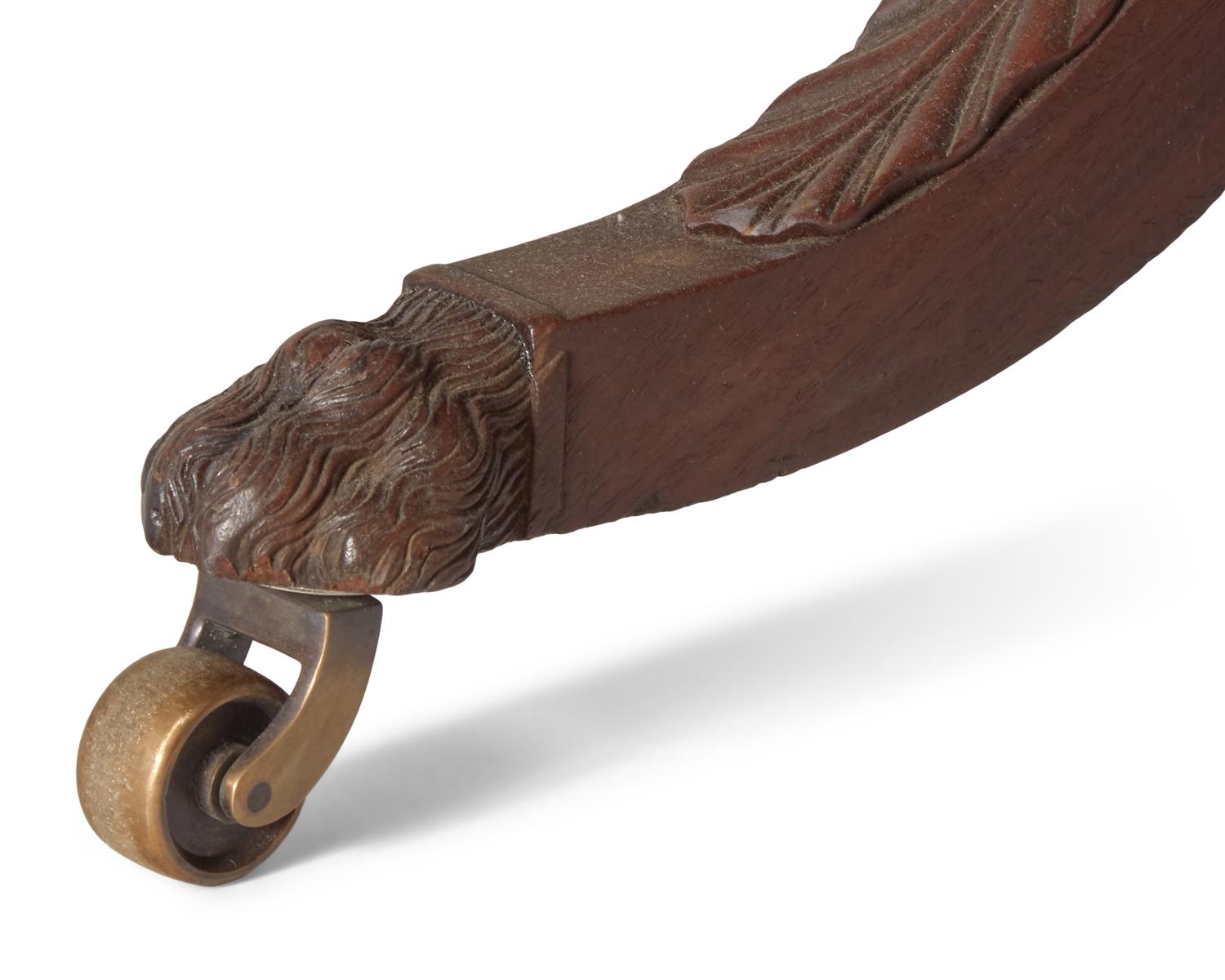 A Late Federal Carved Mahogany Breakfast Table, New York, NY, Circa 1810