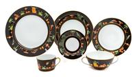 A Tiffany & Co. Atelier Le Tallec Dinner Service for Twelve — DESIGNED BY VAN DAY TRUEX, 20TH CENTURY