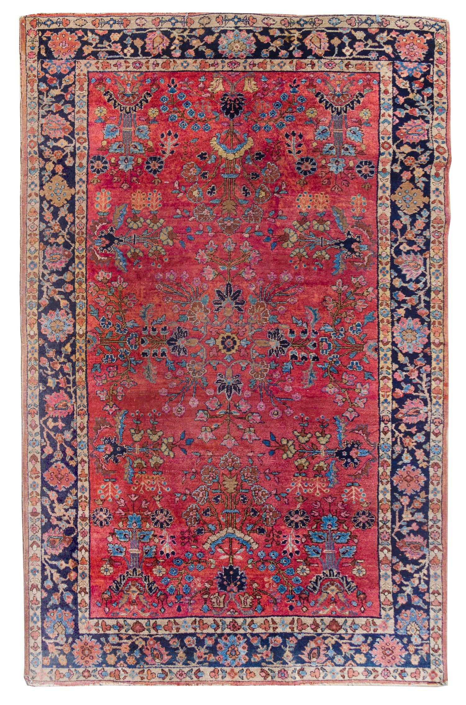 A Sarouk Wool Rug 6 feet 8 inches x 4 feet 3 inches. — FIRST HALF 20TH CENTURY