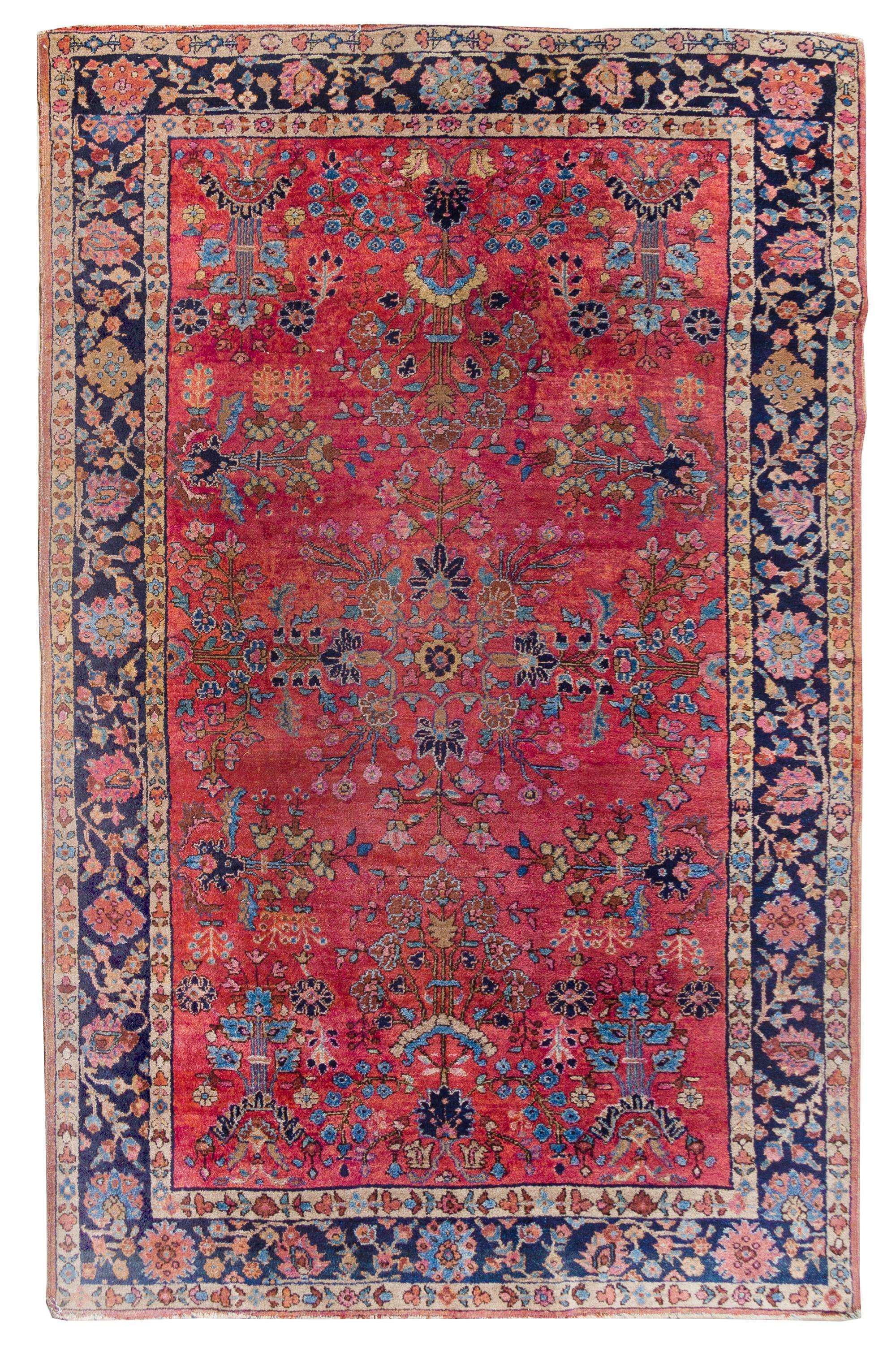 A Sarouk Wool Rug 6 feet 8 inches x 4 feet 3 inches. — FIRST HALF 20TH CENTURY