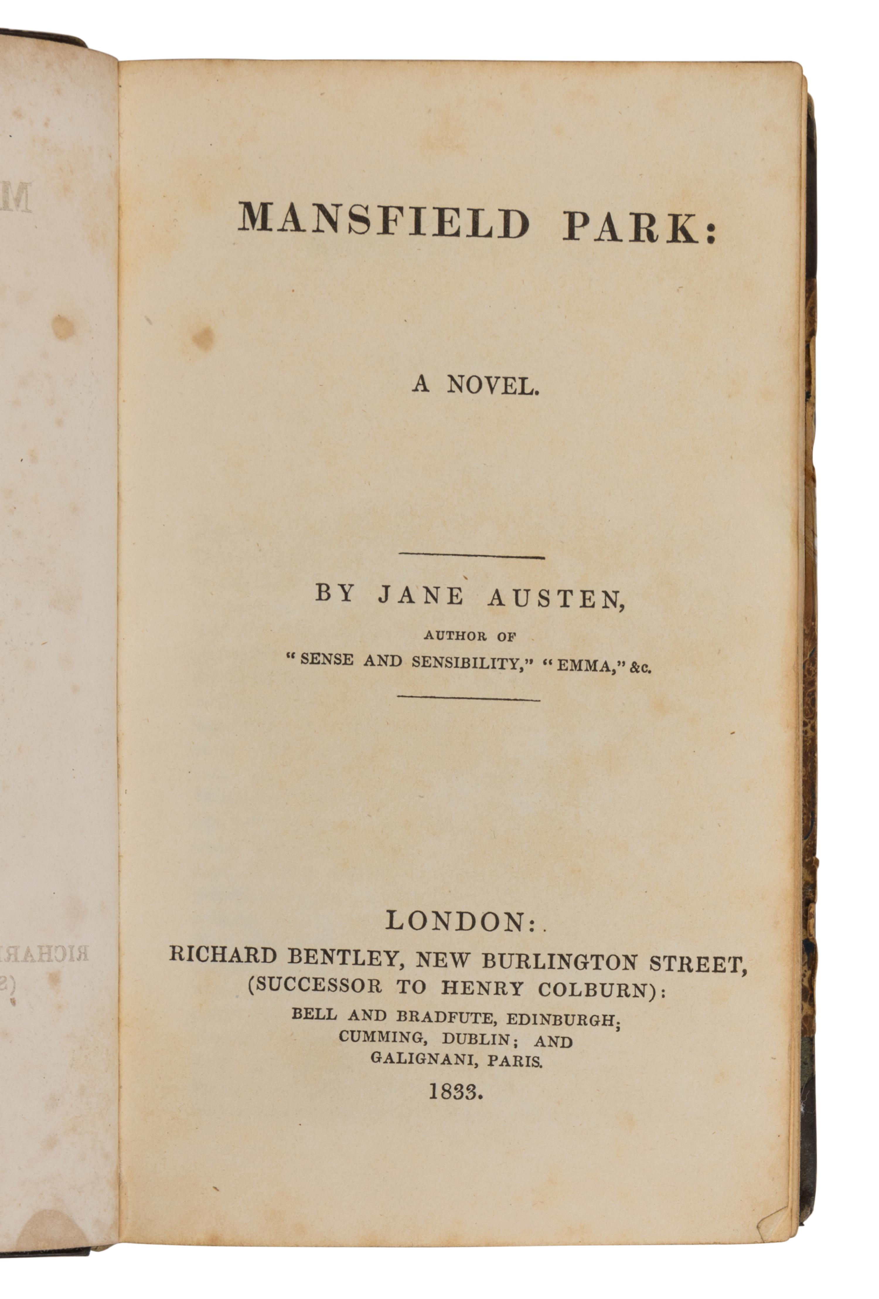 [BINDINGS & SETS]. -- [AUSTEN, Jane (1775-1817, et al]. [Standard Novels]. London: Richard Bentley, 1831-1833.
