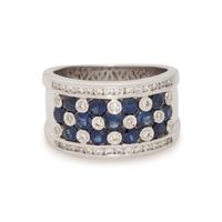 DIAMOND AND SAPPHIRE RING