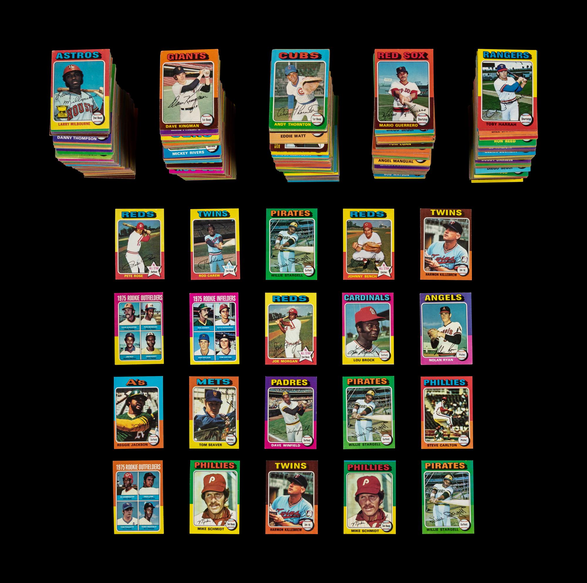 A Collection of Over 1,100 1975 Topps Baseball Cards