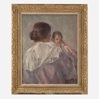 John Fulton Folinsbee (American, 1892–1972) Mother and Daughter (Portrait of the Artist’s Wife and Daughter)
