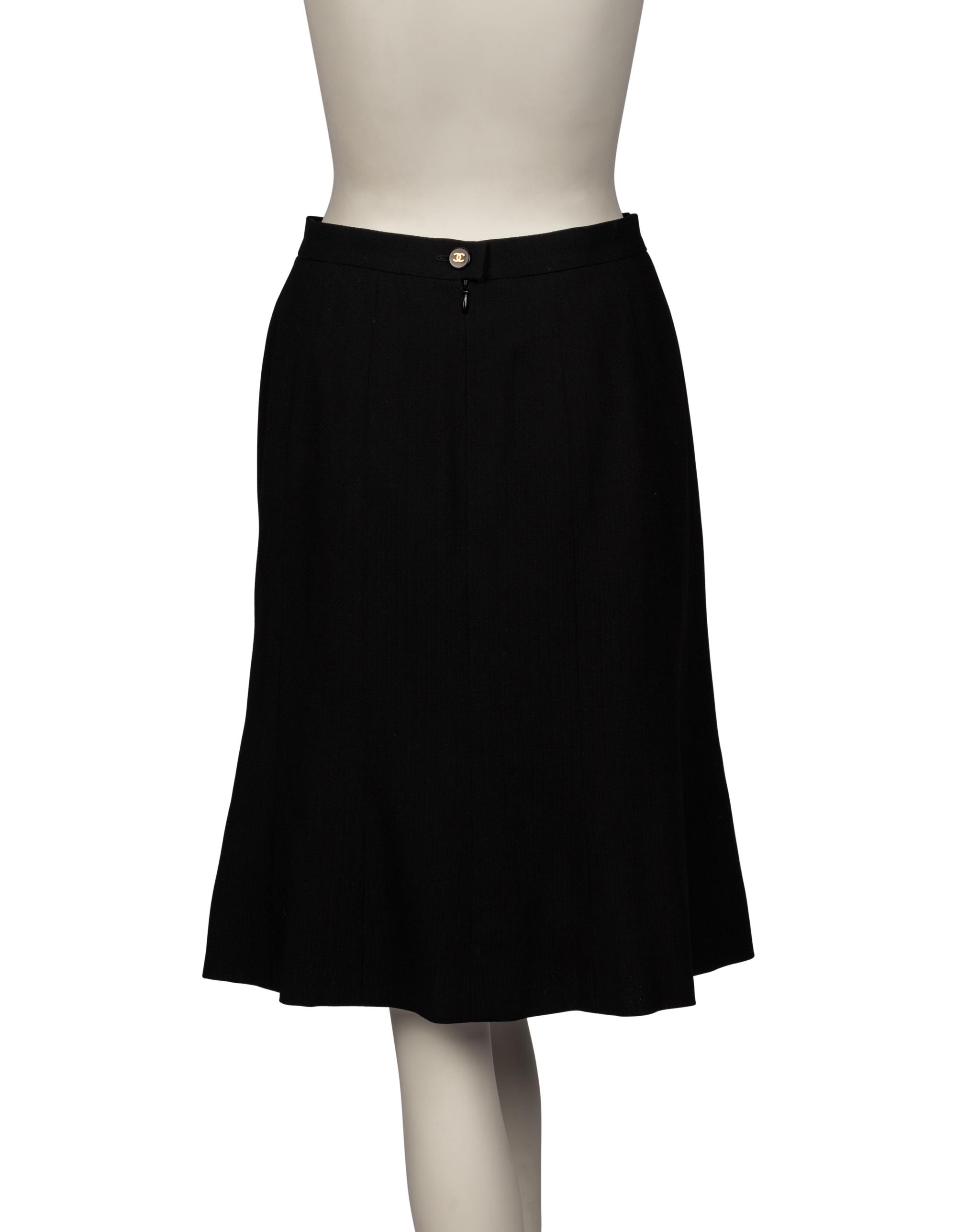 Group of Chanel Separates; One Knit Cardigan, One Shirt, One Skirt, One Knit Top