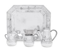 A Peruvian Silver Four-Piece Coffee Service