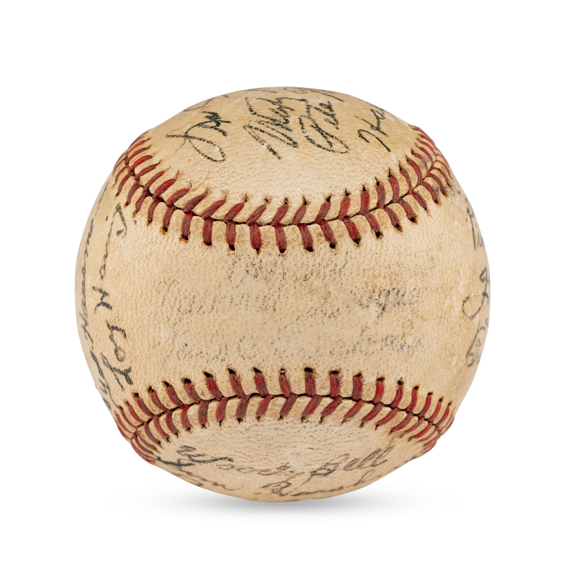 A 1940 San Antonio Missions Team Signed Autograph Baseball