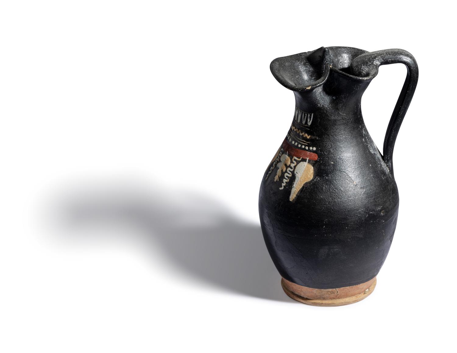 A Gnathian-Ware Trefoil Oinochoe