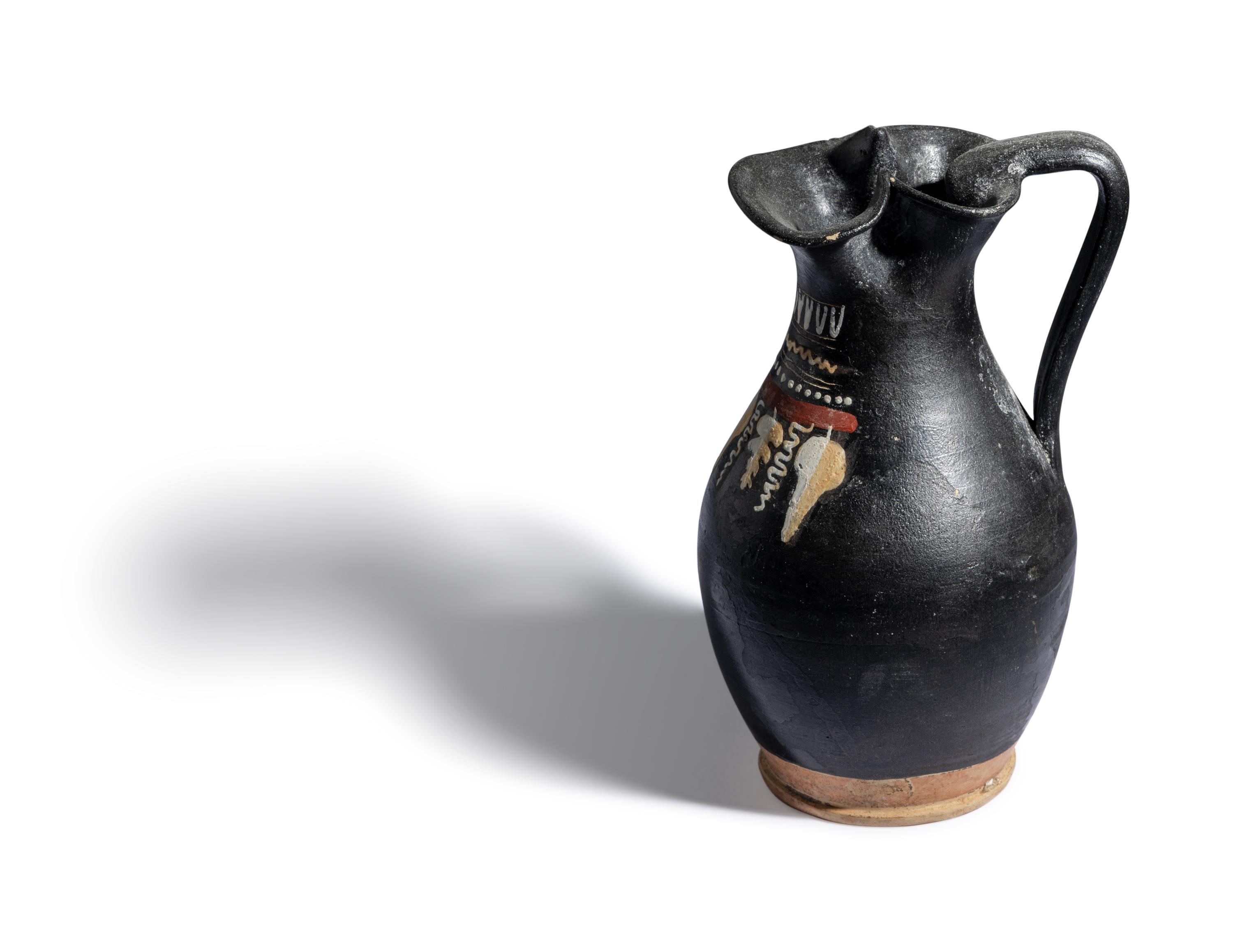 A Gnathian-Ware Trefoil Oinochoe
