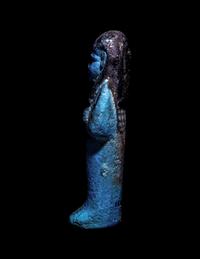 An Egyptian Faience Ushabti for Bak-Khonsu