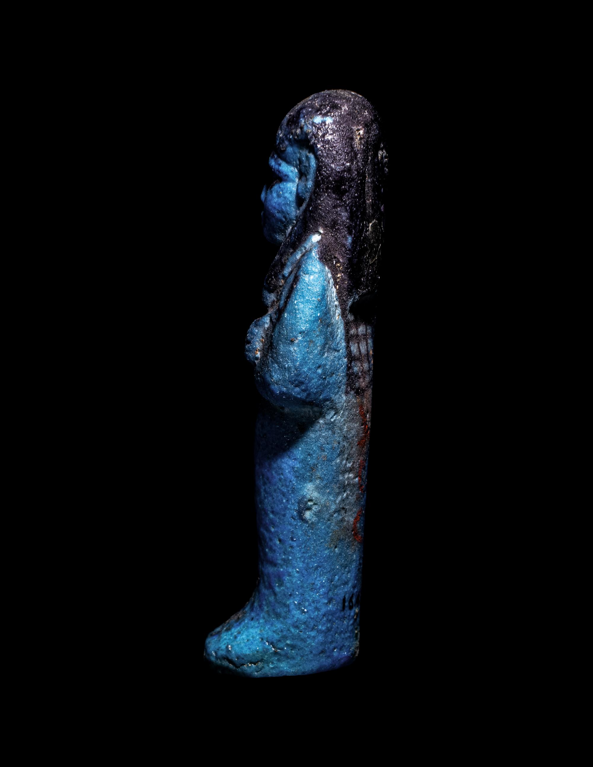 An Egyptian Faience Ushabti for Bak-Khonsu
