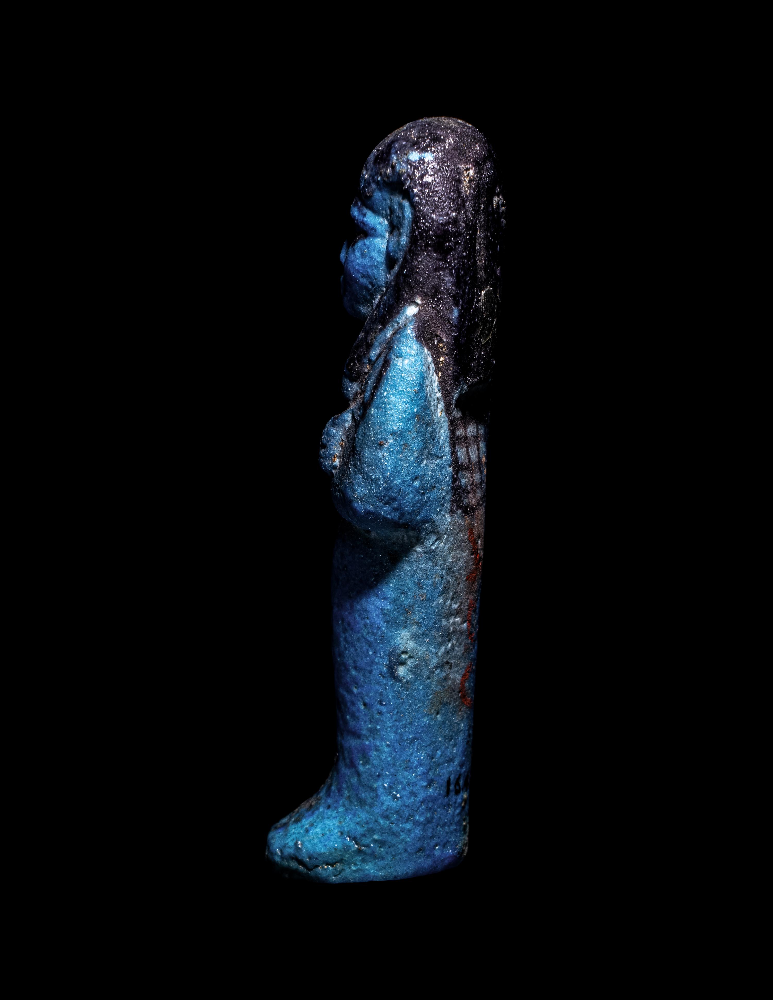 An Egyptian Faience Ushabti for Bak-Khonsu