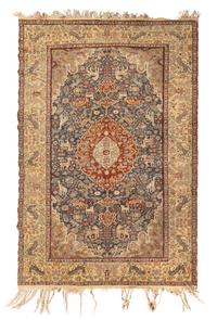 A Persian Wool and Silk Rug