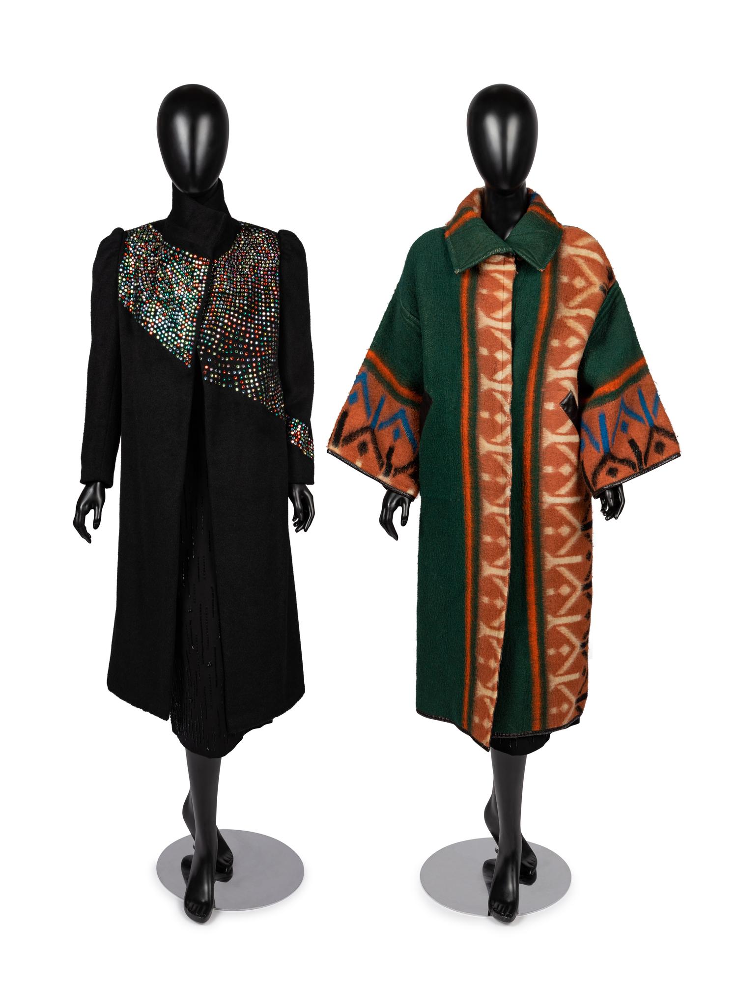 Two Unlabeled Coats by Arthur McGee, 1970-80s