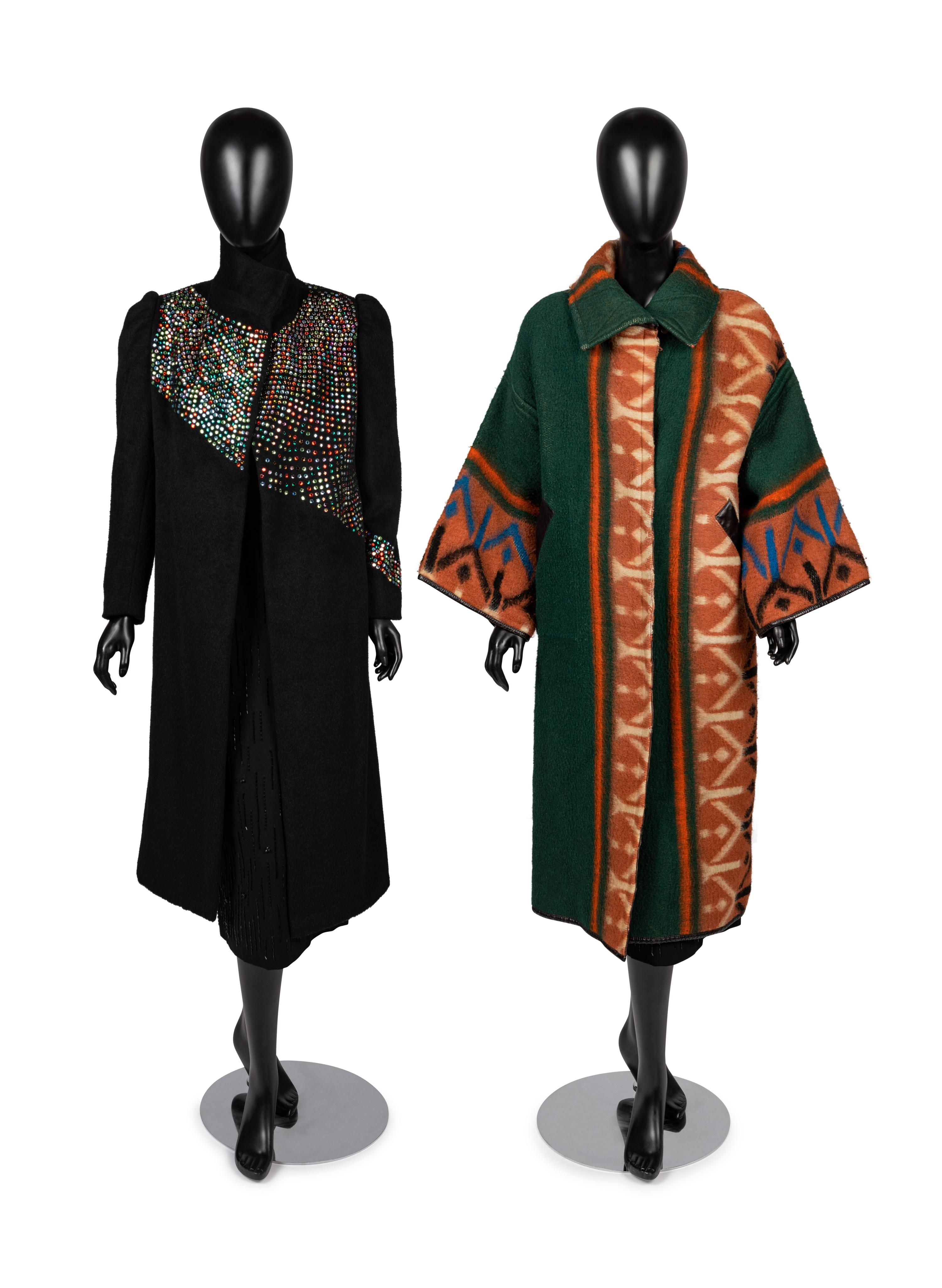 Two Unlabeled Coats by Arthur McGee, 1970-80s