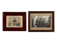 [MEDICINE]. 2 medical photographs, incl. image of surgeon Hugh Owen Thomas & Robert Jones.