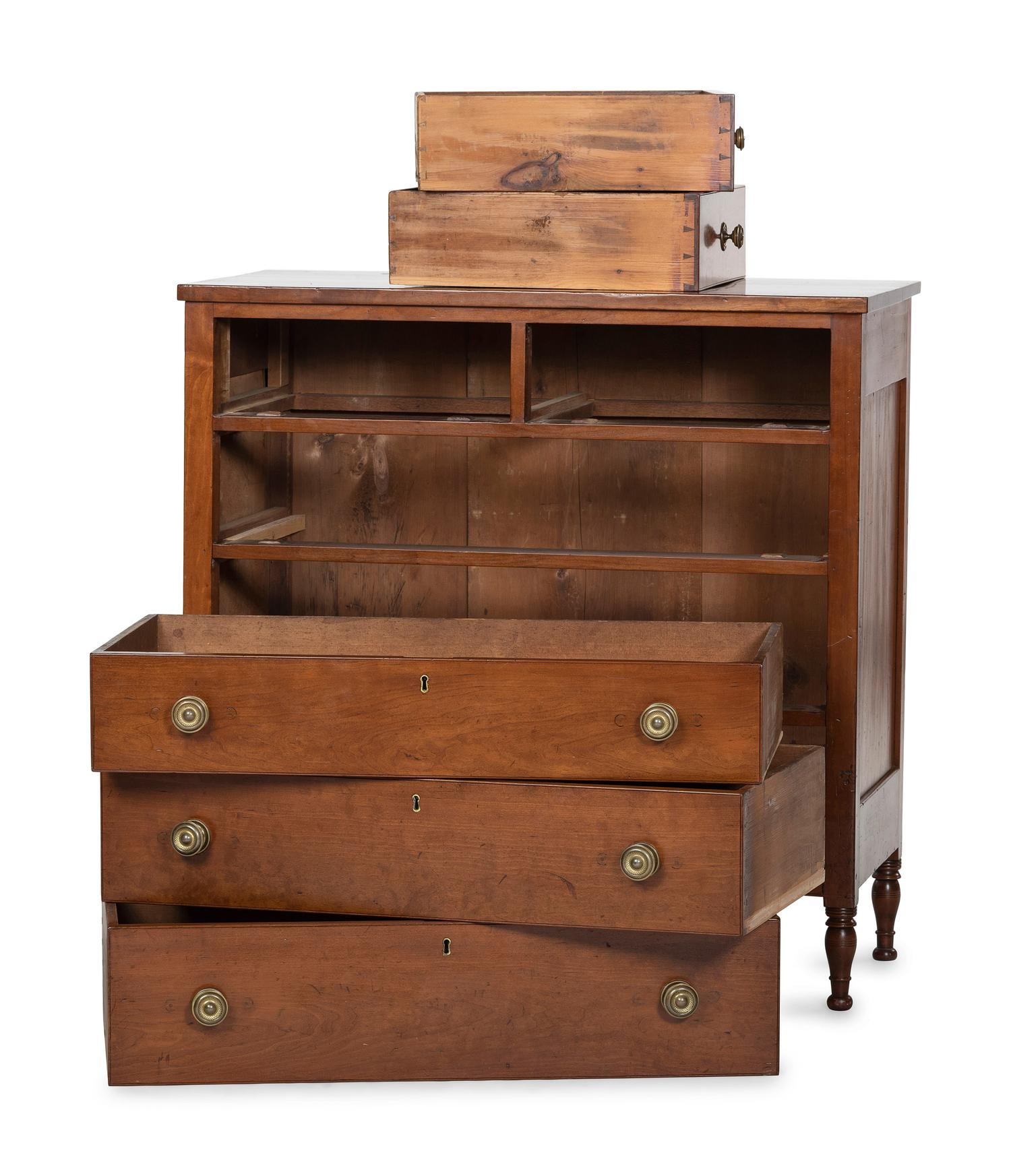 A Federal Cherrywood Chest of Drawers